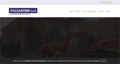 Desktop Screenshot of italcantierisrl.net